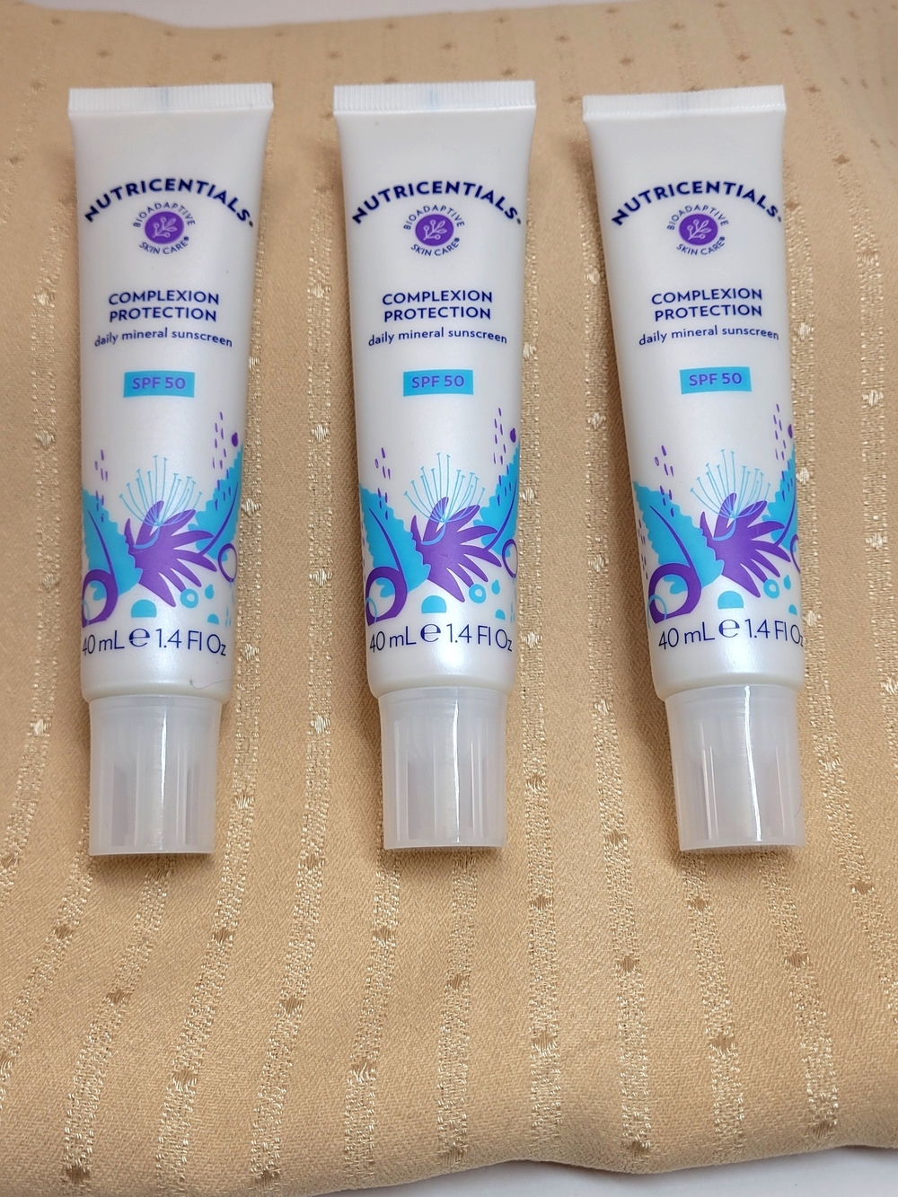 3 Nu Skin Nutricentials Complexion Protection Daily Mineral Sunscreen, New